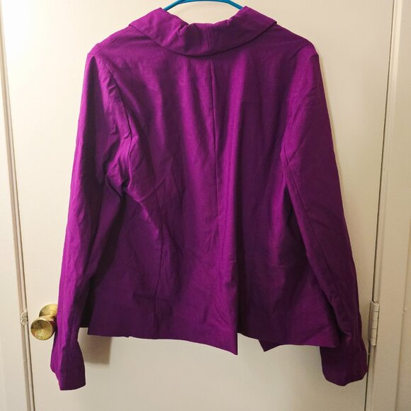 NWOT Torrid Size 0 Fuchsia Blazer - Picture 4 of 4